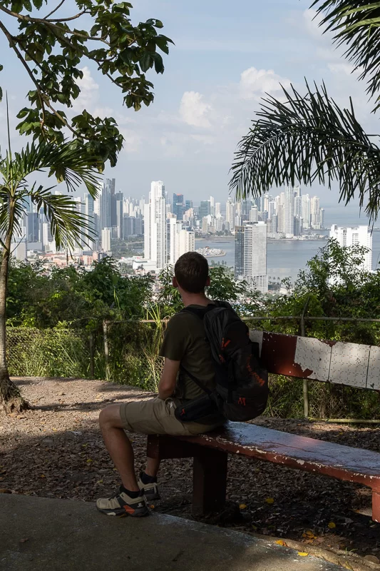Uitzicht op Panama City vanop Ancon Hill
