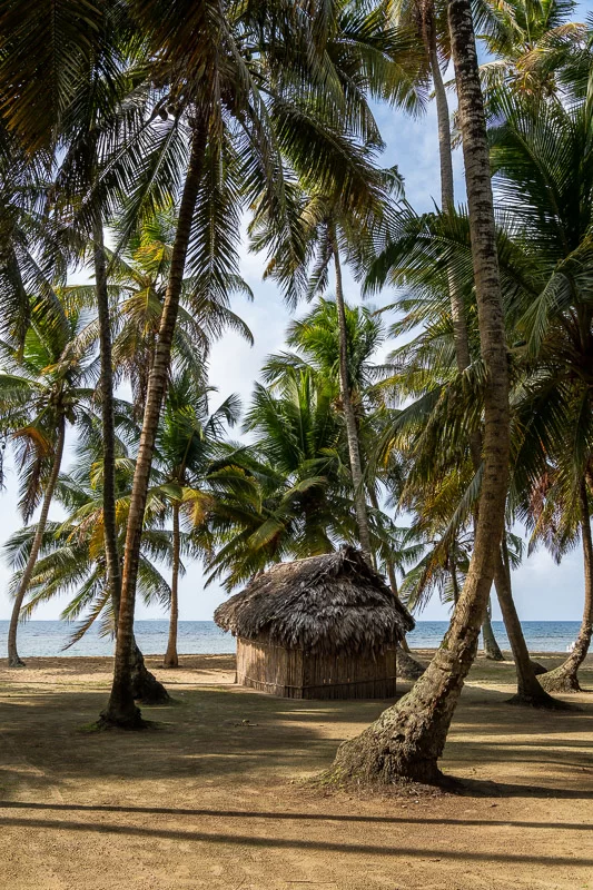 Strandhut op San Blas