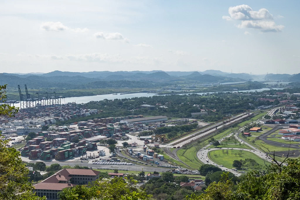Het Panamakanaal vanop Ancon Hill