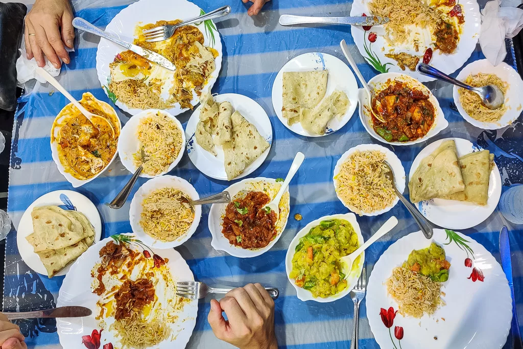 Extensive meal in Oman