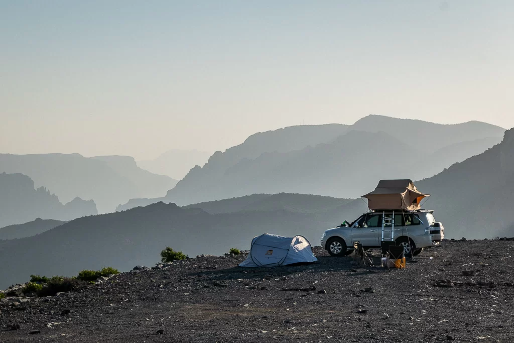 Camping in the Hajar Mountains