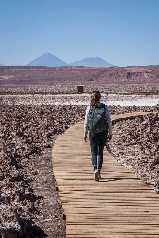 Hiking trail at Lagunas Baltinache