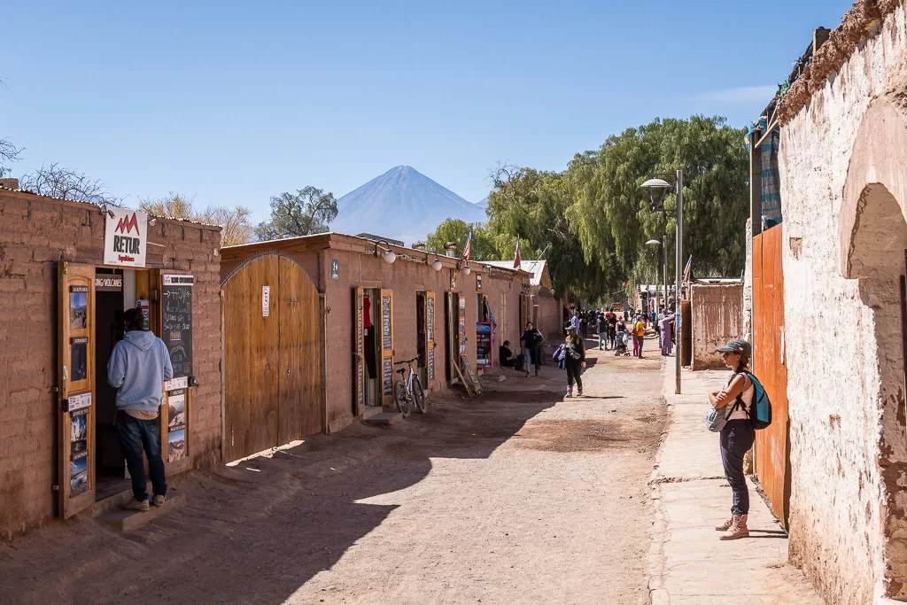 Caracoles shoping street in San Pedro de Atacama