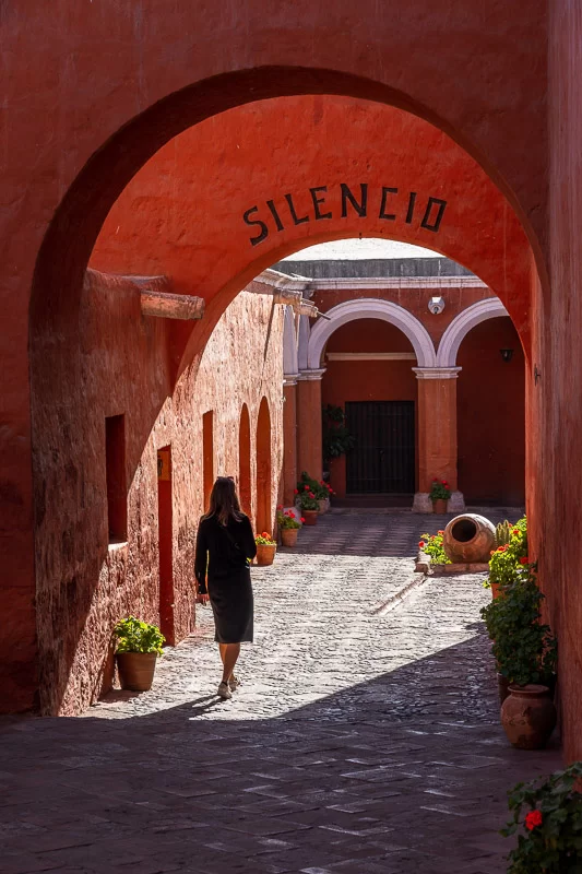Entrance to the Santa Catalina monastery in Arequipa