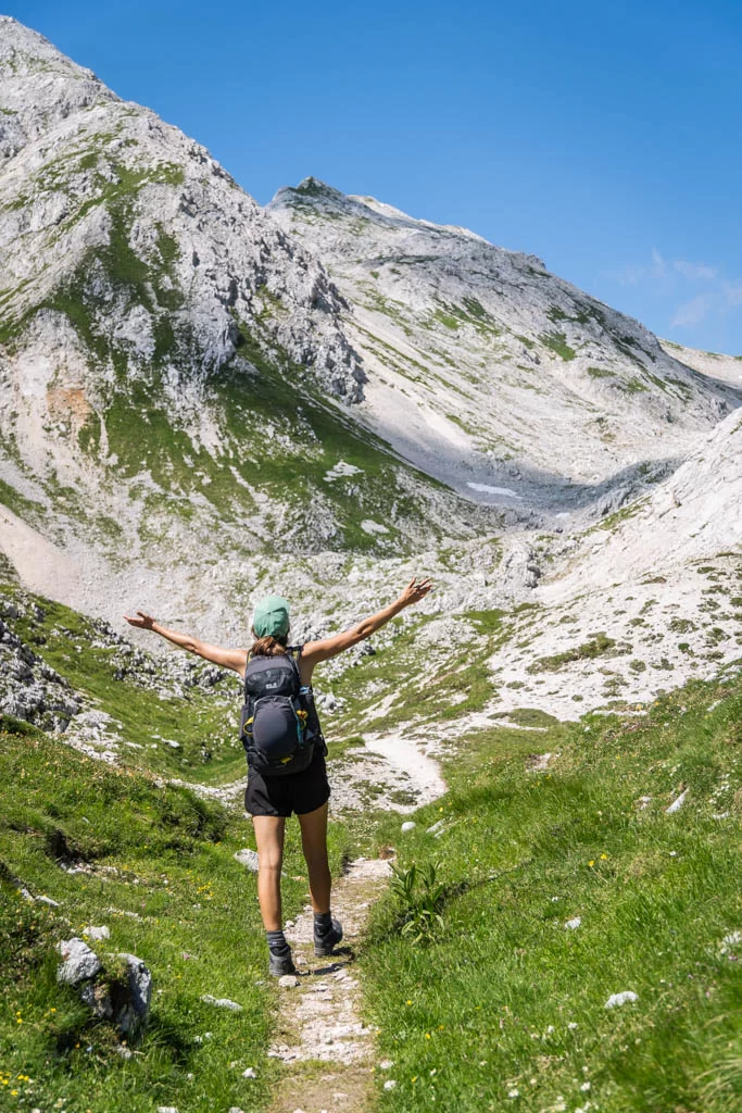 Hiking in Triglav National Park in Slovenia